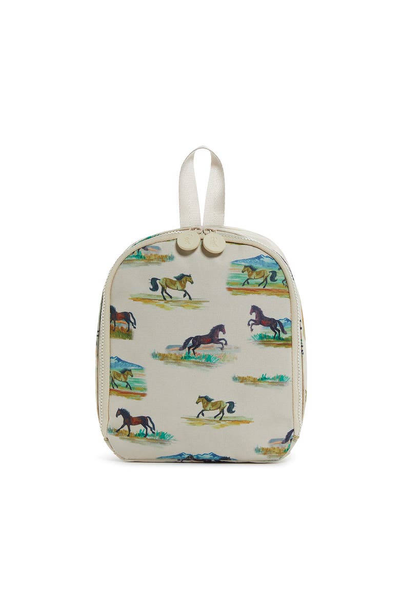 TRVL Design Wild Horses Lunch Bag, Main, color,
