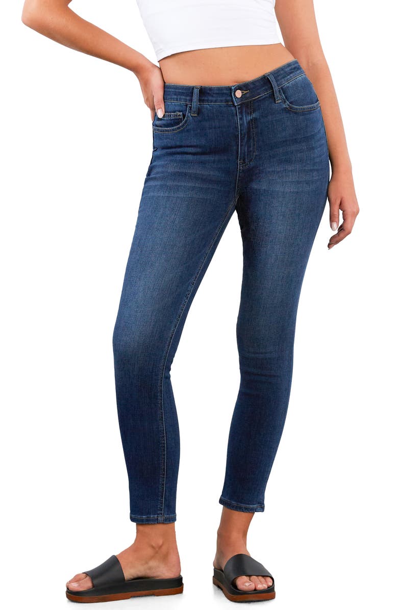 HINT OF BLU Brilliant Ankle Skinny Jeans, Main, color, Hampton