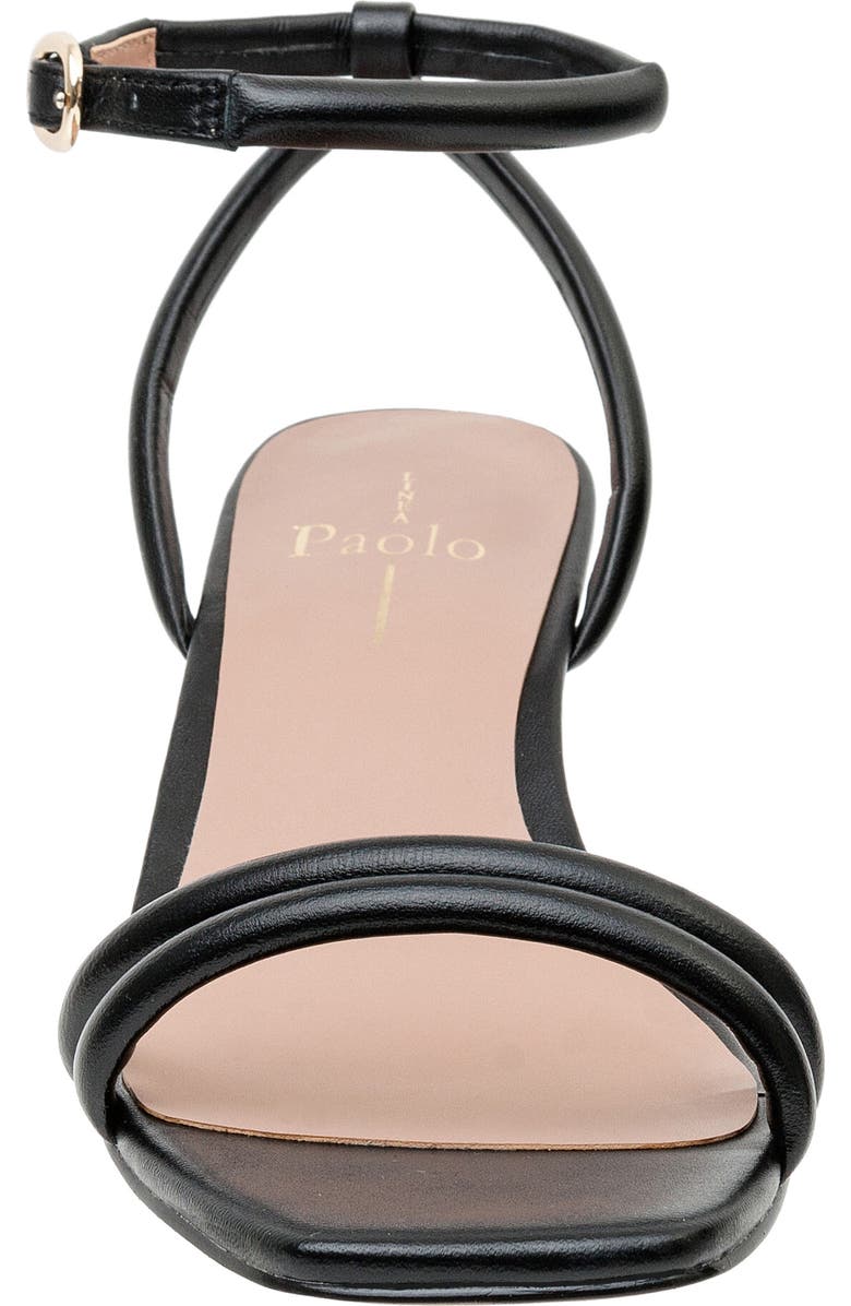 Linea Paolo Vinny Ankle Strap Wedge Sandal, Alternate, color, Black