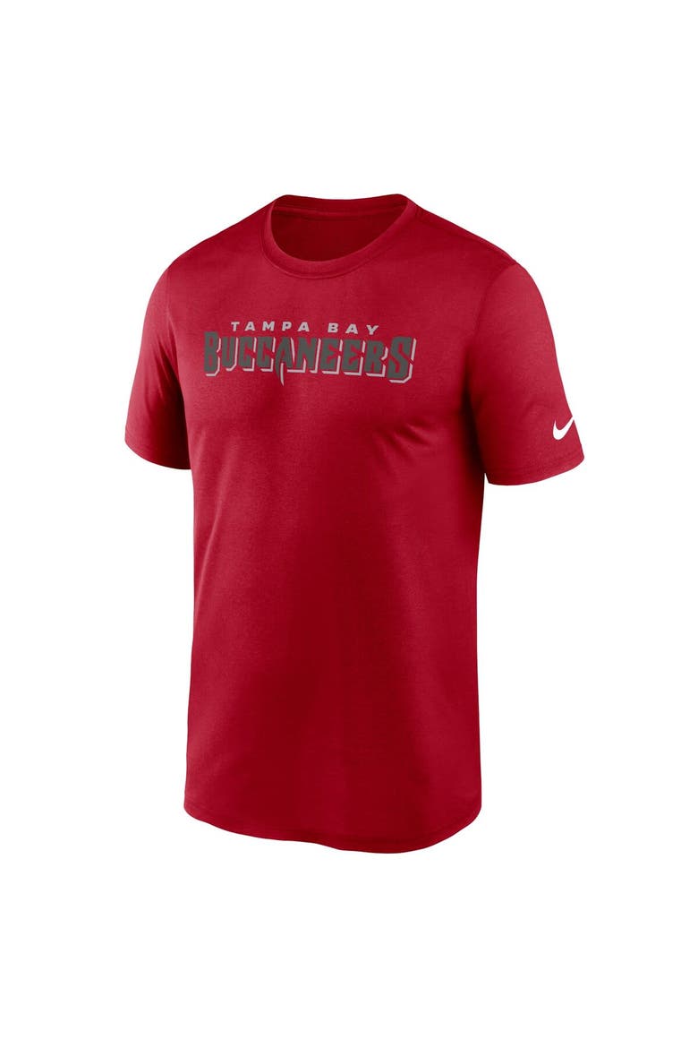 Men's Nike Red Tampa Bay Buccaneers Primetime Legend Wordmark Performance T-Shirt, Alternate, color, Red