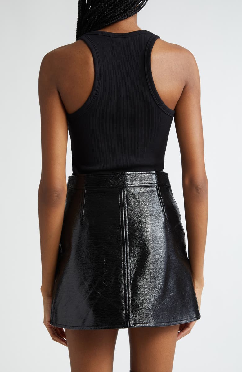 Courrèges Holistic '90s Buckle Detail Rib Tank Top, Alternate, color, 