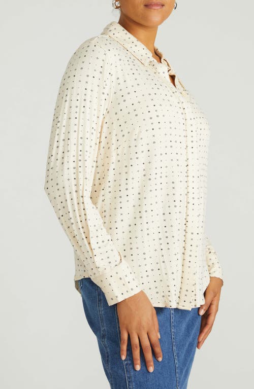 Universal Standard Elbe Button-up Shirt In Neutral