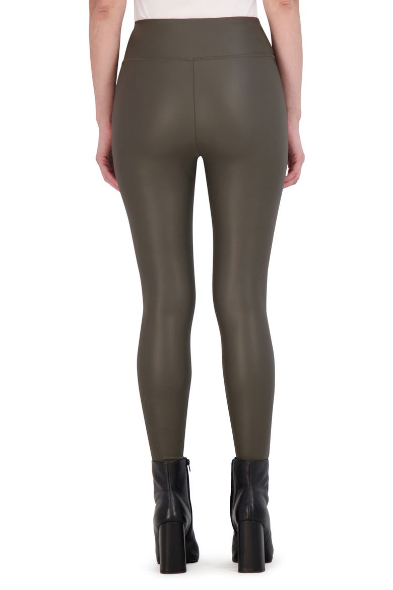 Faux Leather Leggings, Alternate, color, OLIVE