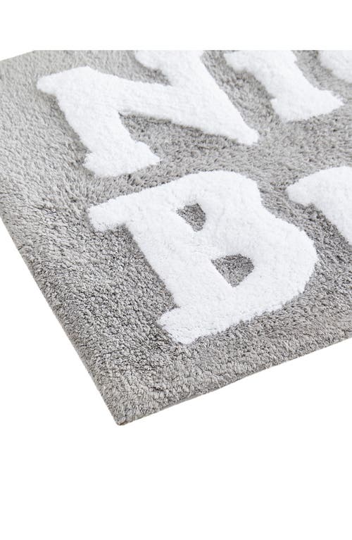 Jessica Simpson Cotton Bath Rug In Grey