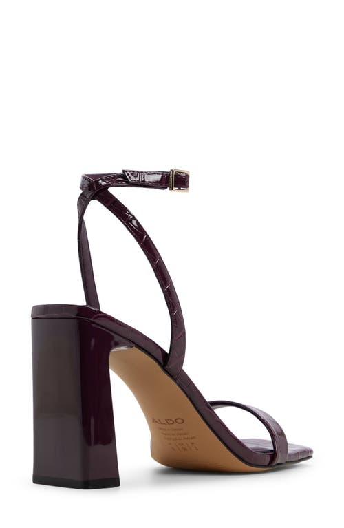 Aldo Azzira Ankle Strap Sandal In Burgundy