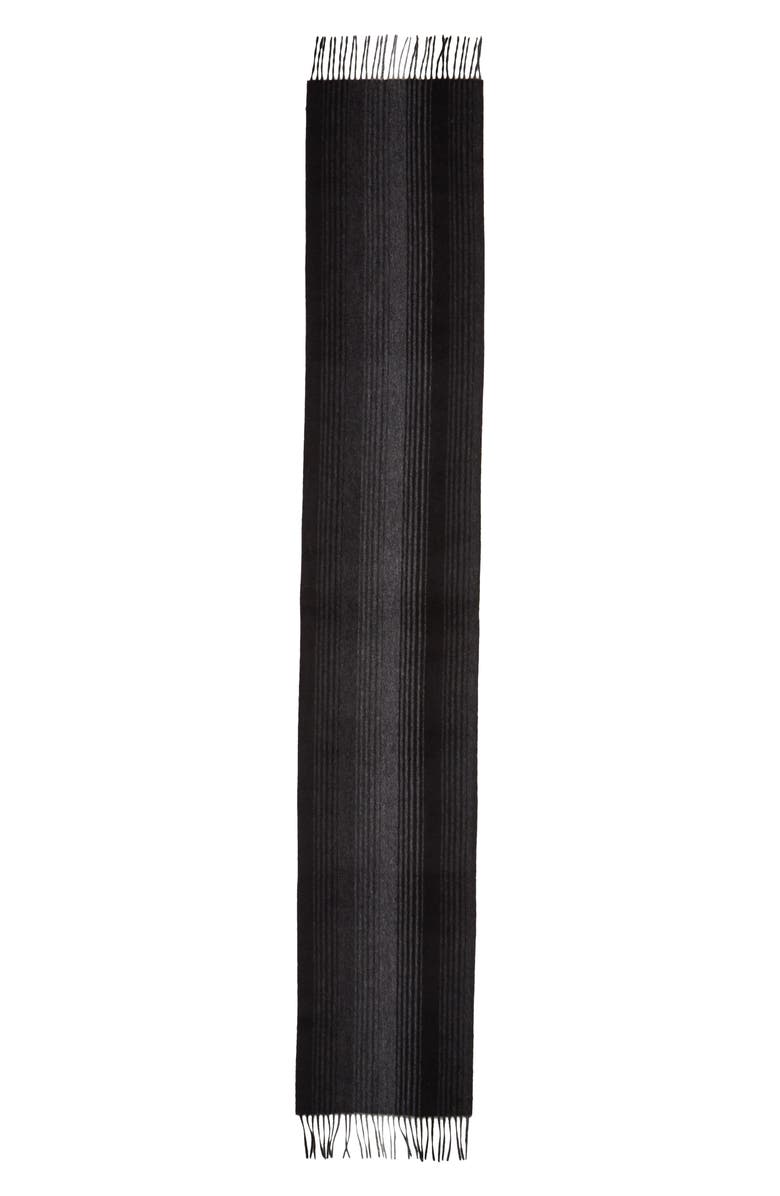 NORDSTROM MEN'S SHOP Ombré Stripe Cashmere Scarf, Alternate, color, 