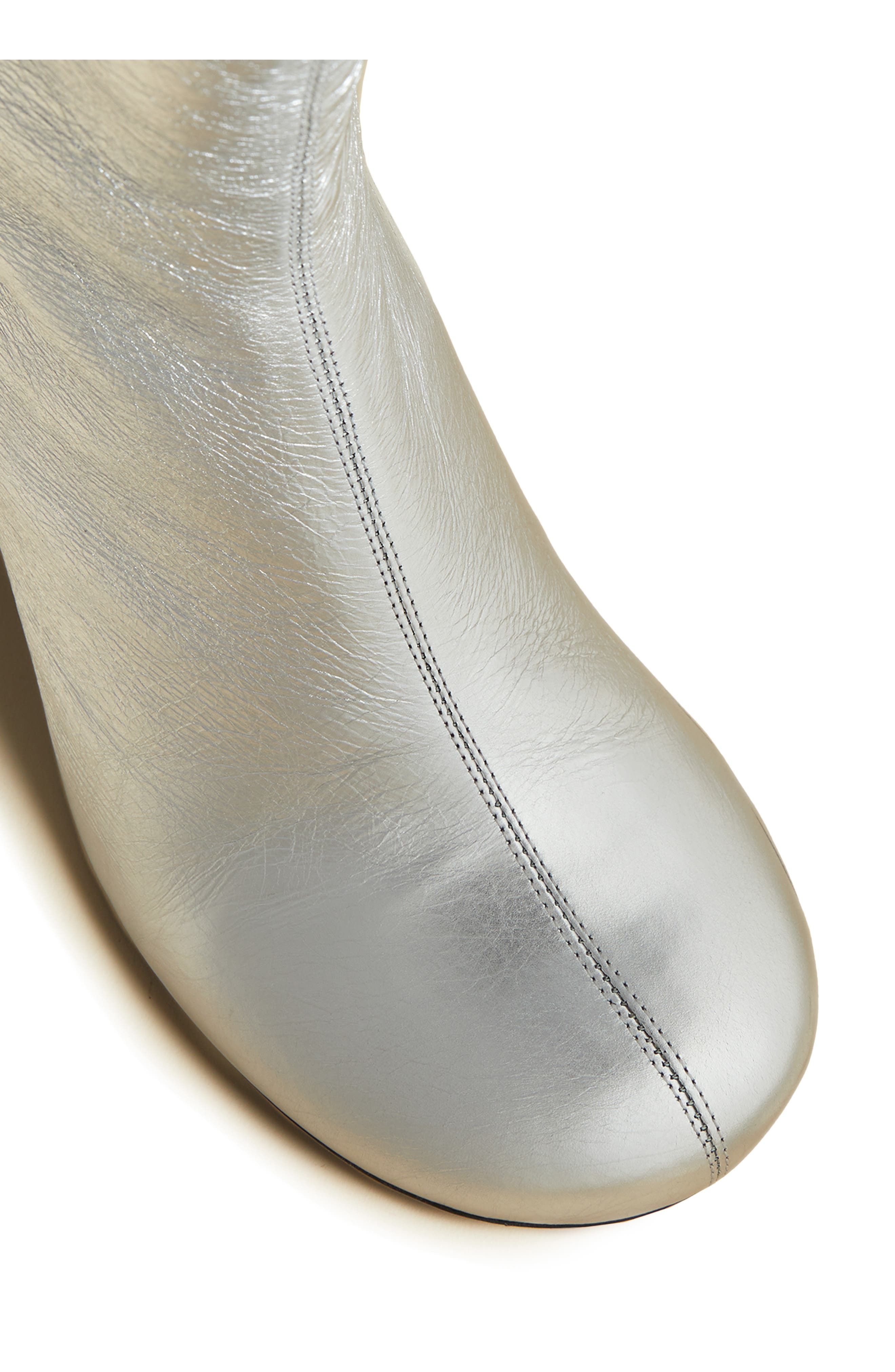 Khaite Admiral Metallic Ankle Boot, Alternate, color, 