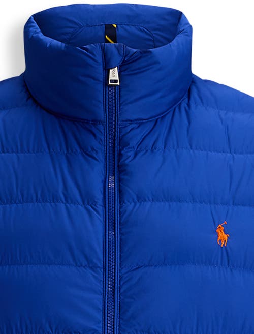 Polo Ralph Lauren Big & Tall Packable Quilted Vest In Blue