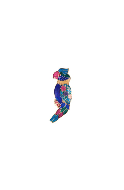 1980s Vintage Parrot Brooch
