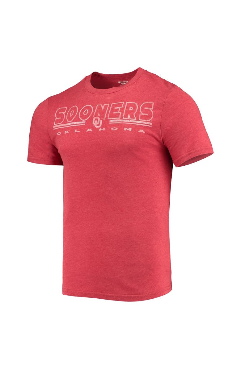 CONCEPTS SPORT Men's Concepts Sport Heathered Charcoal/Crimson Oklahoma Sooners Meter T-Shirt & Pants Sleep Set, Alternate, color, Heather Charcoal