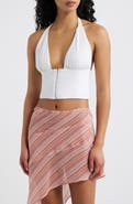 Bella Venice The Coco Plunge Neck Halter Crop Top