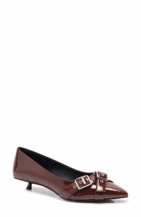 Free People So '90s Pointed Toe Kitten Heel Pump
