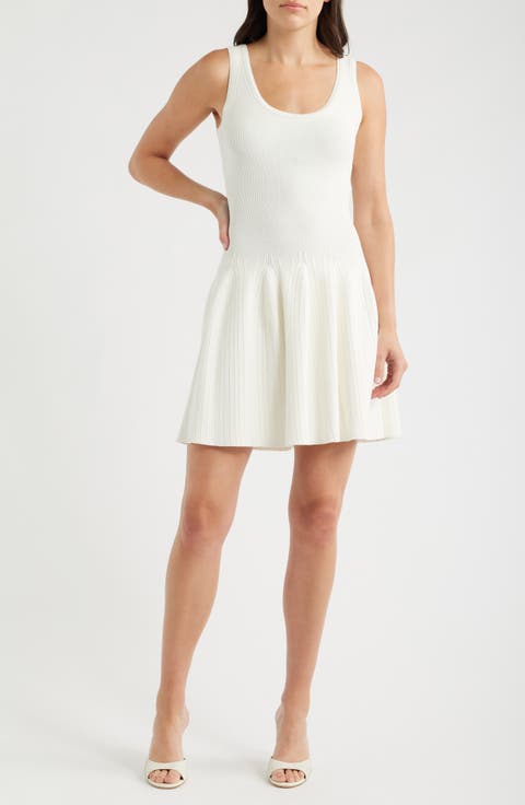 Marea Sleeveless Fit & Flare Sweater Dress