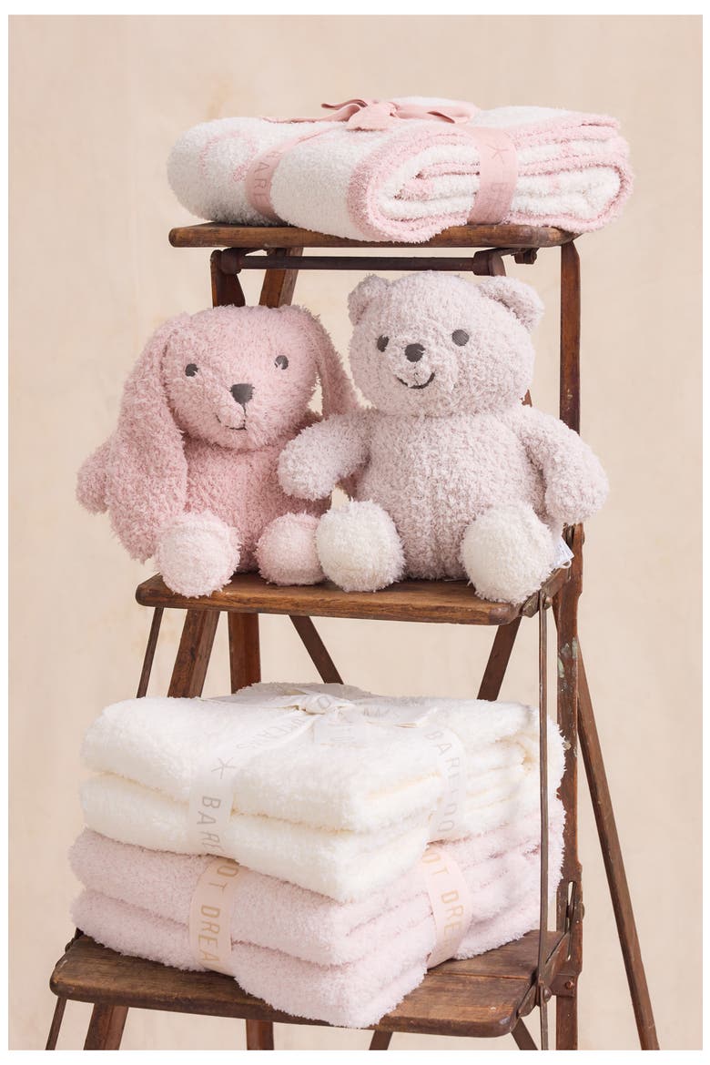 'CozyChic® ABC' Blanket, Alternate, color, DUSTY ROSE/CREAM