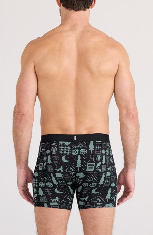 Saxx Droptemp™ Cooling Cotton Boxer Briefs In Black