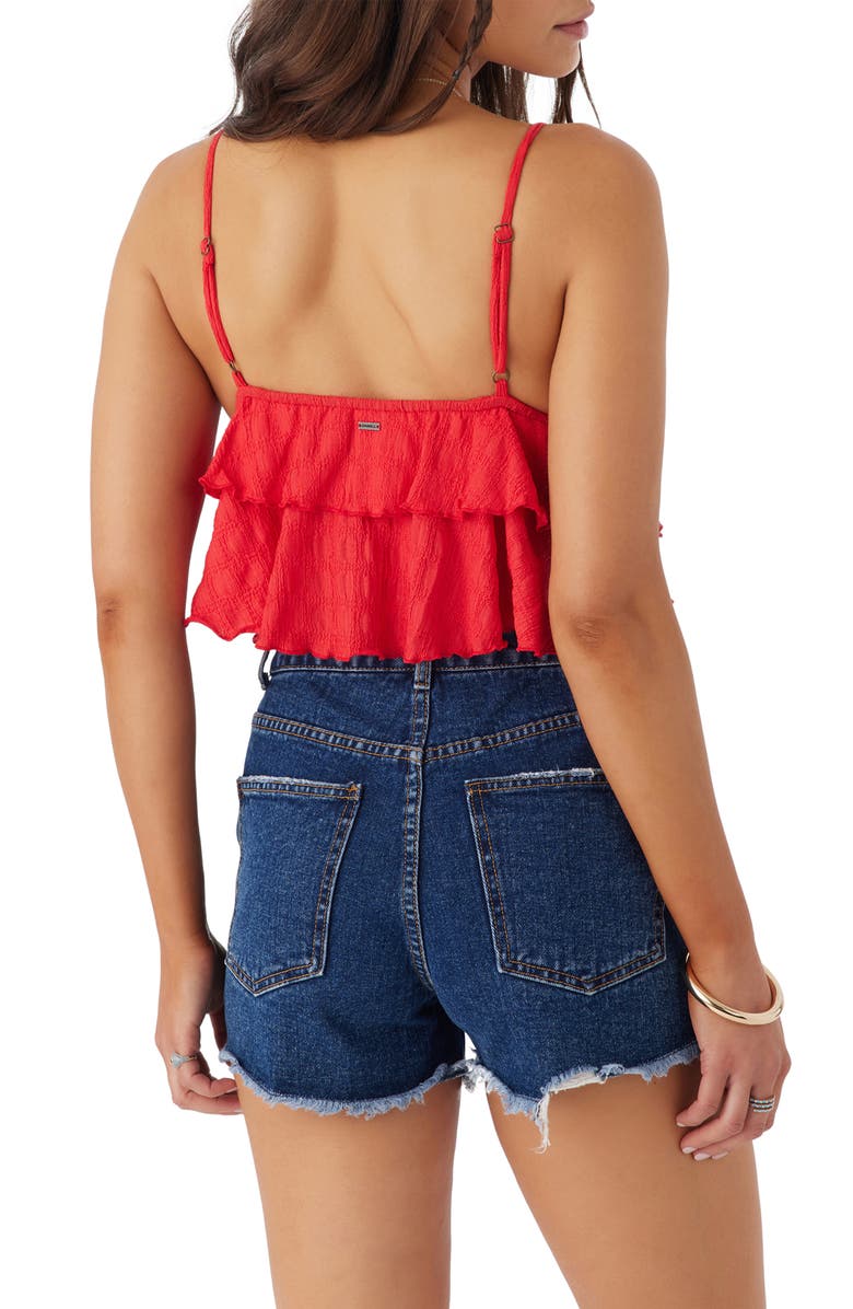 O'Neill Chloey Tiered Crop Camisole, Alternate, color, 