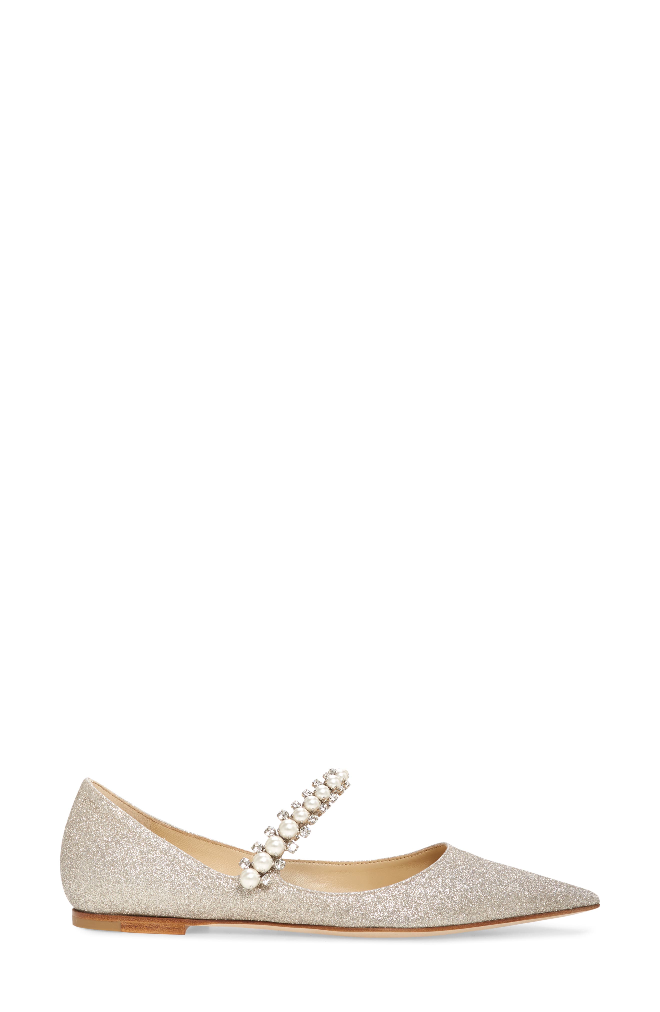 Jimmy Choo Baily Embellished Pointed Toe Flat, Alternate, color, 