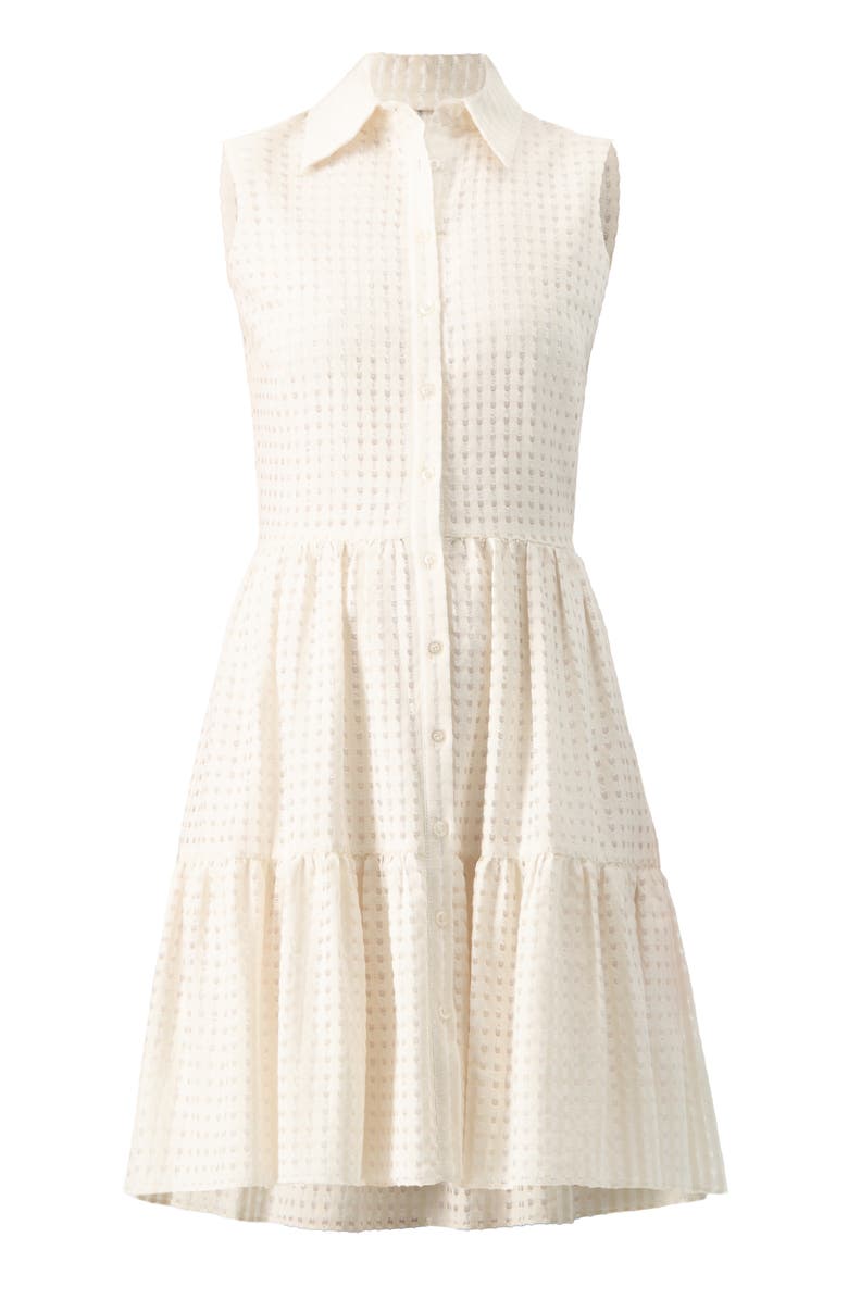 IVONNE Button-Up Sleeveless A-Line Knit Dress, Alternate, color, Ivory