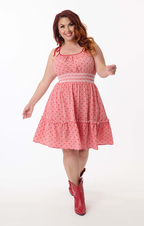 Plus Size Tiered Flare Dress
