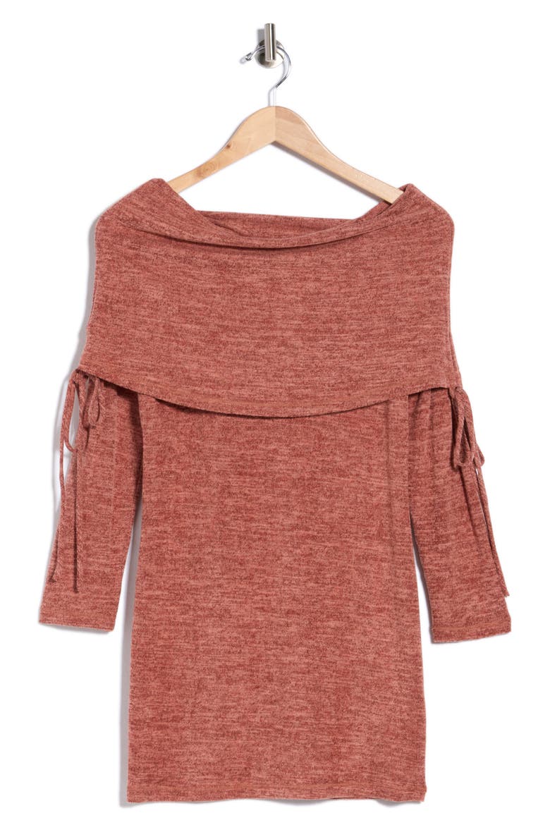 Off the Shoulder Tunic, Alternate, color, ORANGE