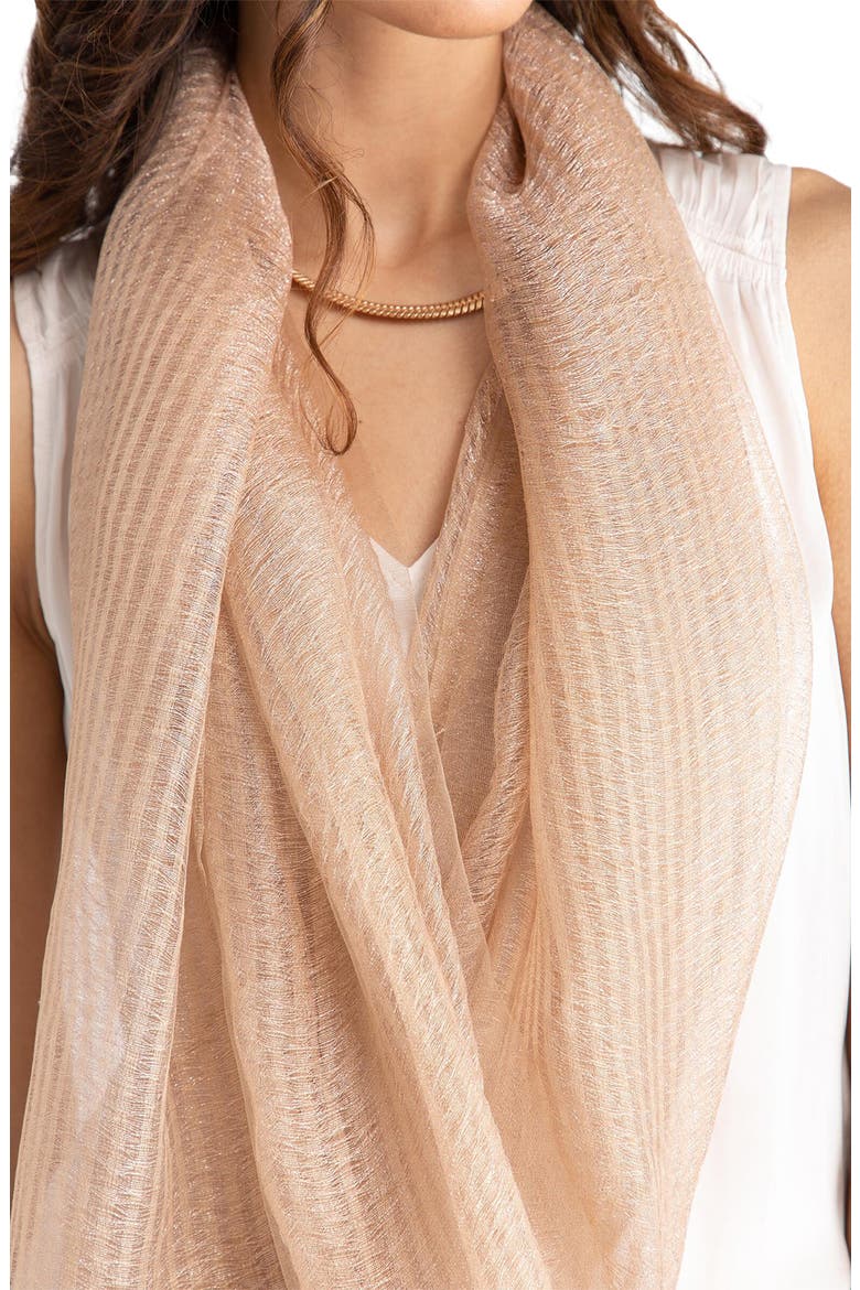 Sheer Social Wrap, Alternate, color, CHAMPAGNE