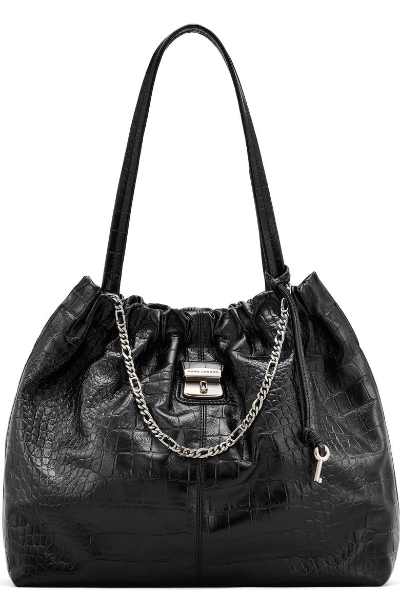 Marc Jacobs The Croc Cristina Leather Tote, Main, color,