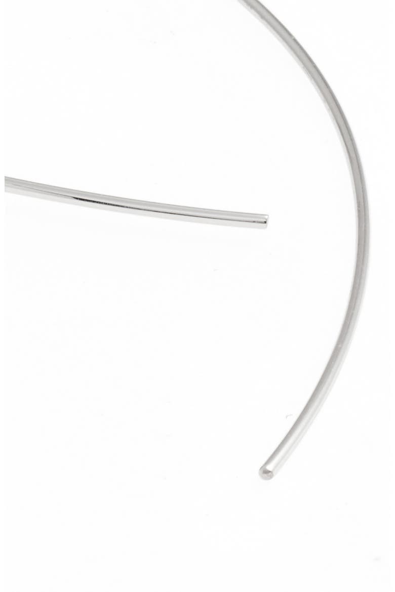 Hooked on Hoop Earrings, Alternate, color, WHITE GOLD