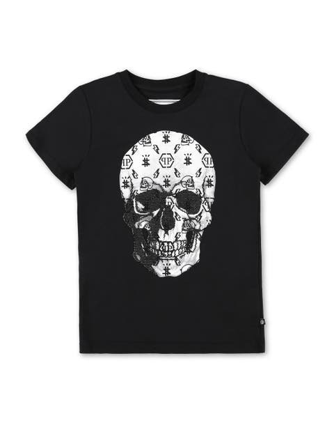 T-shirt Round Neck Ss Stones Skull Boy