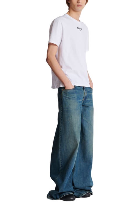 Embroidered Balmain Paris T-shirt