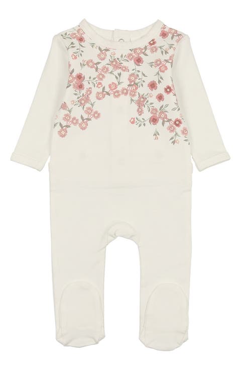 Floral Print Footie (Baby)