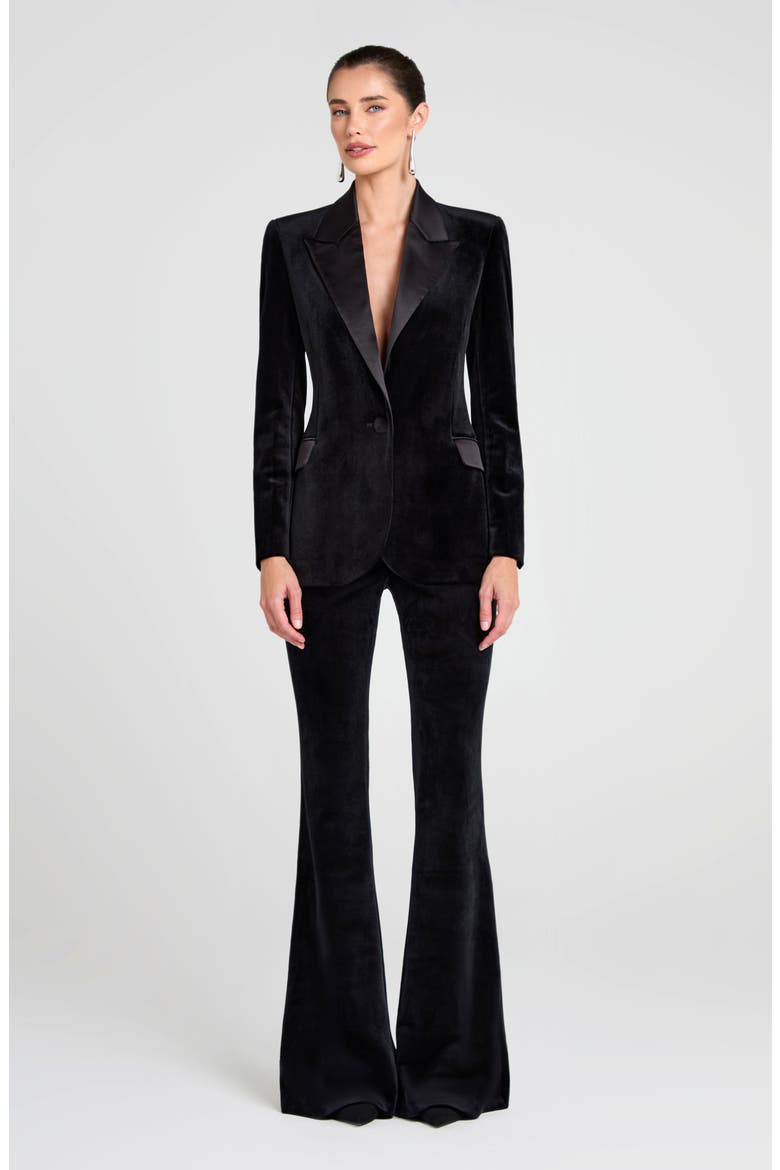 Davina Flare Pants, Alternate, color, BLACK
