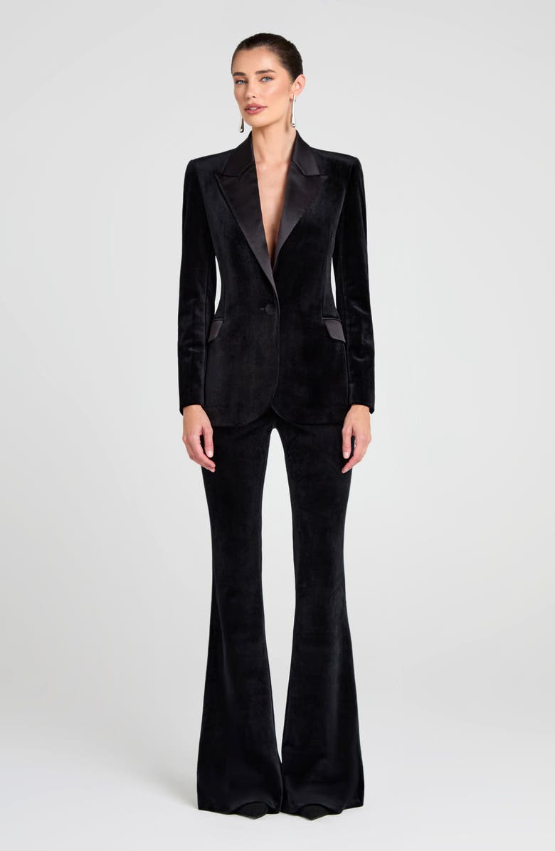 NADINE MERABI Davina Flare Pants, Alternate, color, Black