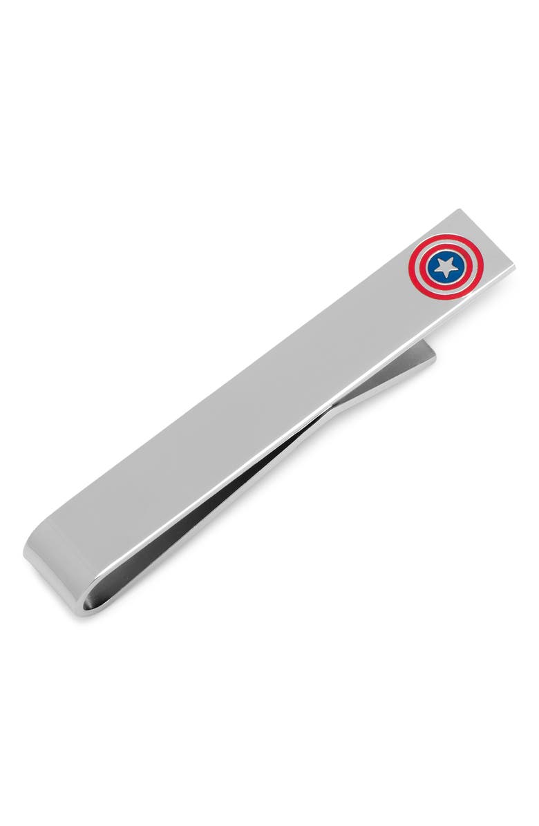 Cufflinks, Inc. Captain America Tie Clip, Main, color, 