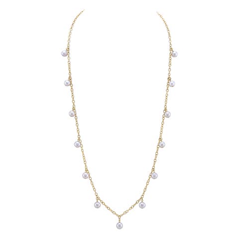 White Freshwater Pearl Isabella Necklace