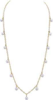 The Pearl Source White Freshwater Pearl Isabella Necklace