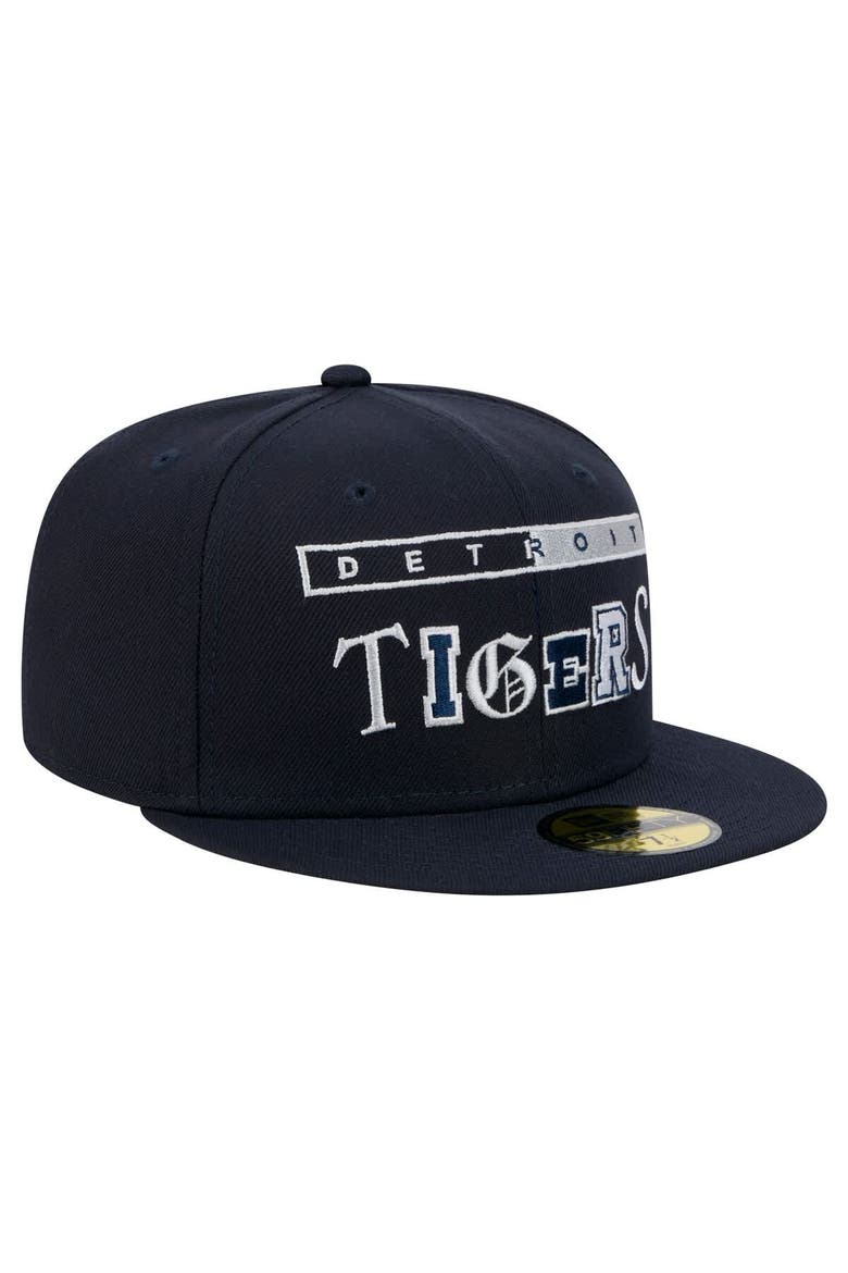 Men's New Era Navy Detroit Tigers Ransom 59FIFTY Fitted Hat, Alternate, color, Navy