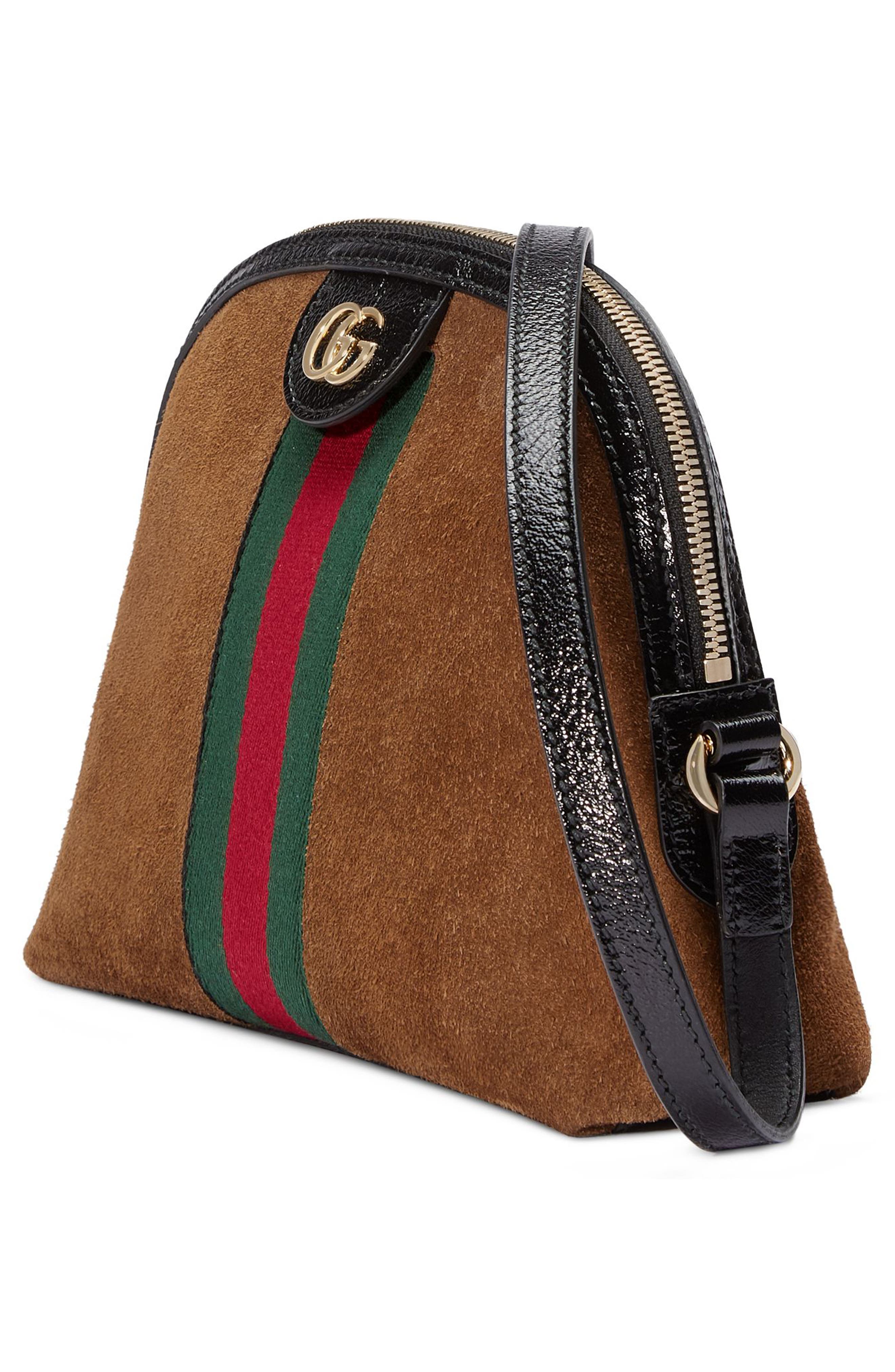 Gucci Small Suede Shoulder Bag, Alternate, color, 