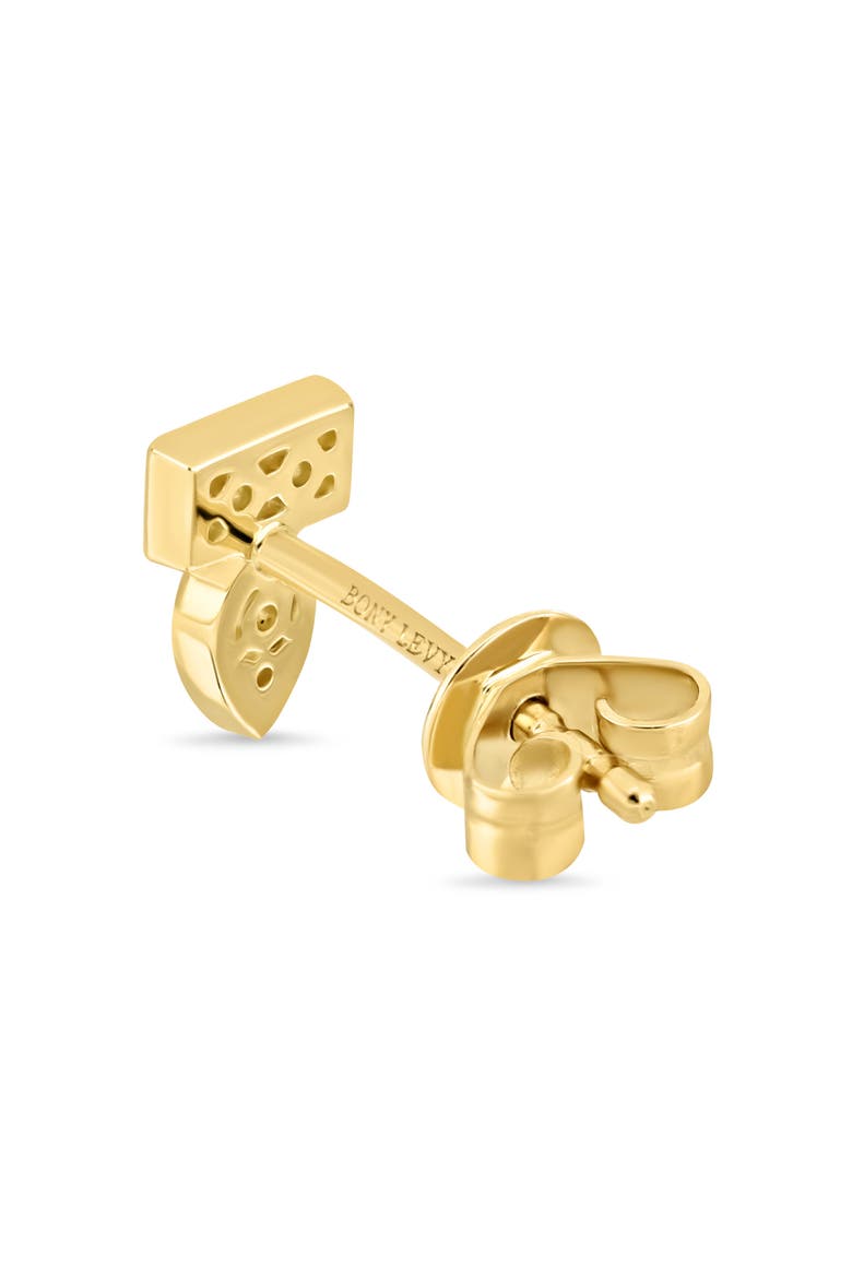 Florentine 18k Gold Diamond Stud Earrings, Alternate, color, 18KY