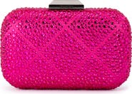 Olga Berg Keren Crystal Hotfix Frame Clutch