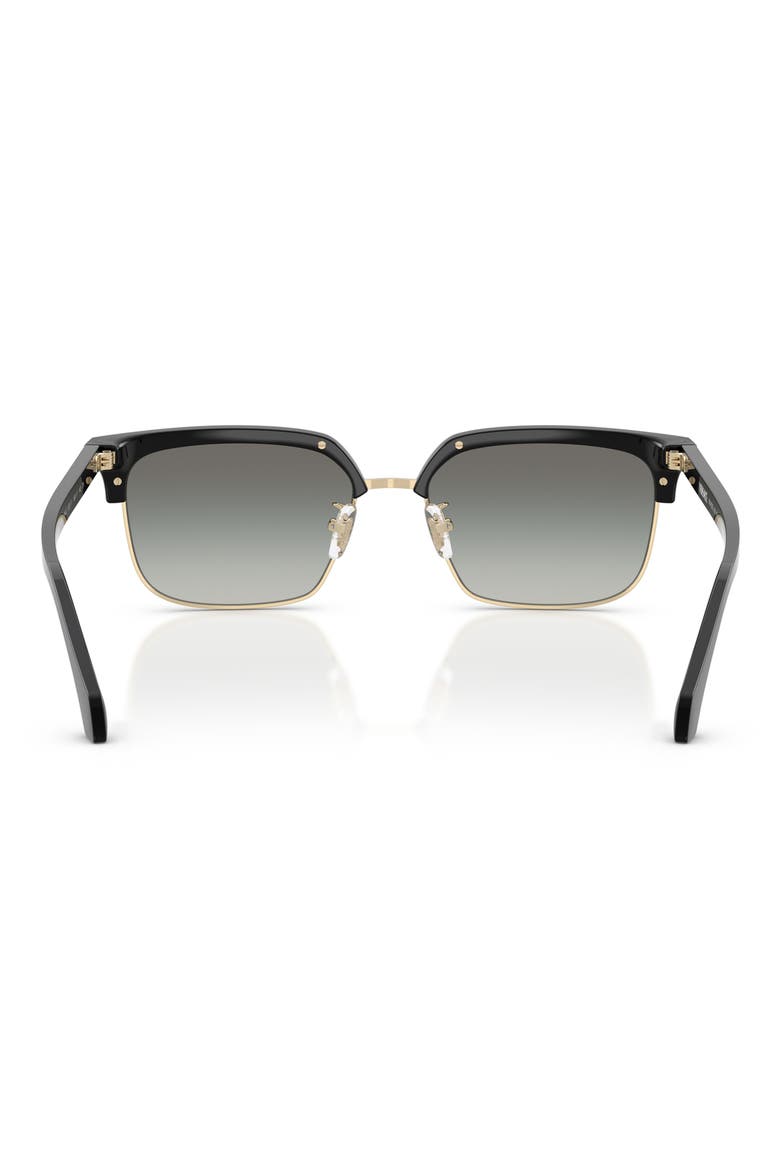 56mm Square Sunglasses, Alternate, color, BLACK/ GRADIENT GREY