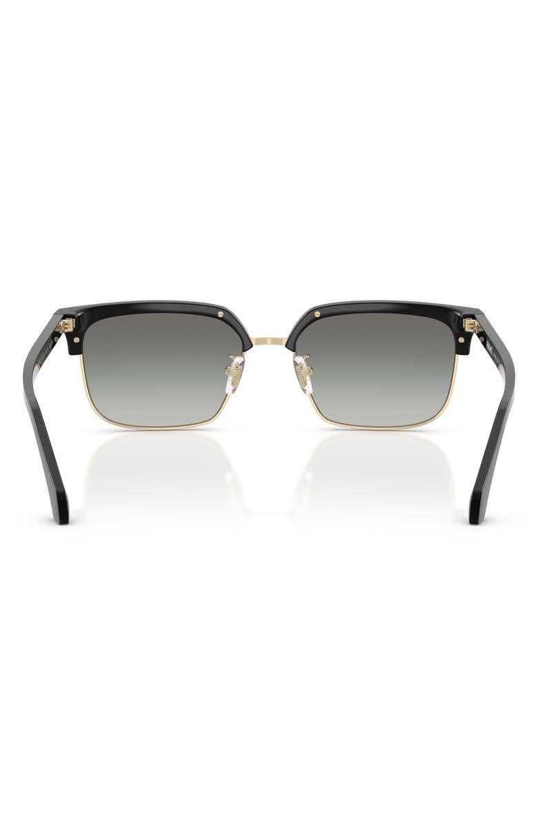Versace 56mm Square Sunglasses, Alternate, color, Black/ Gradient Grey