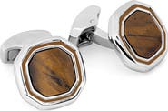 Tateossian Tiger's Eye Octogon Cuff Links