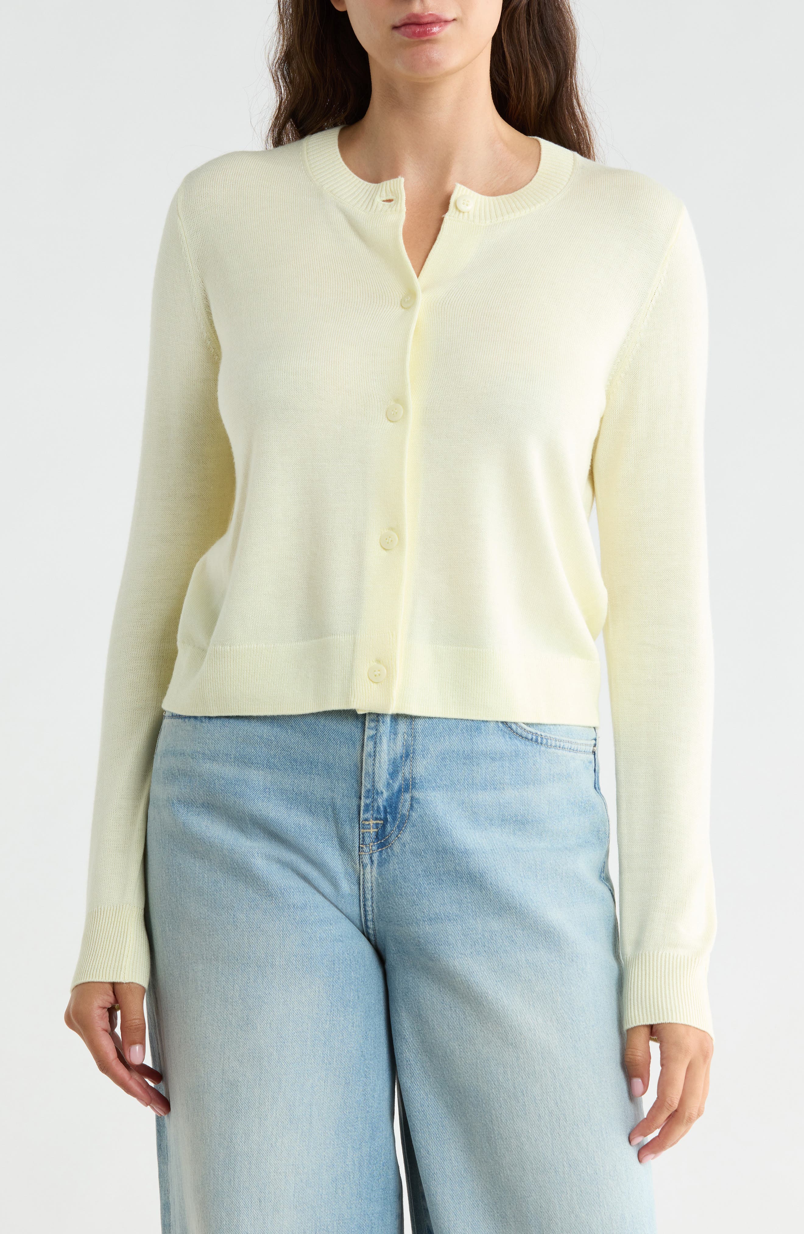 Eris Button Front Crop Cardigan