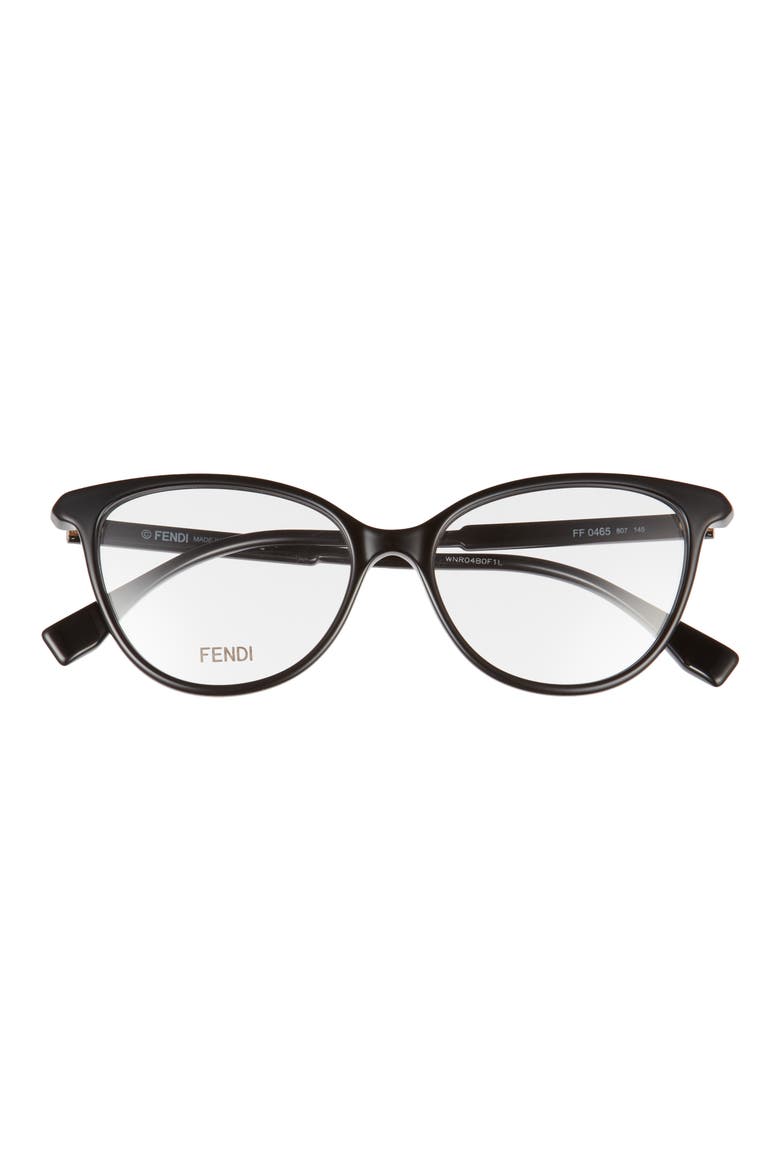53mm Cat Eye Optical Frames, Main, color, BLACK