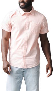 Hope & Henry Organic Short Sleeve Seersucker Shirt