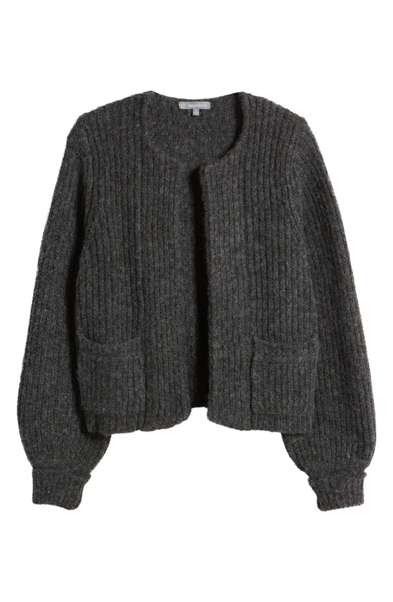 Wit & Wisdom Marled Blouson Sleeve Cardigan, Main, color,