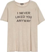 R13 I Never Like You Anyway Cotton & Cashmere Boyfriend T-Shirt