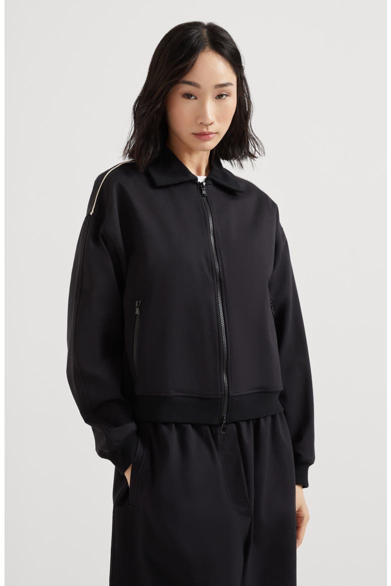 Interlock sweatshirt, Alternate, color, Black