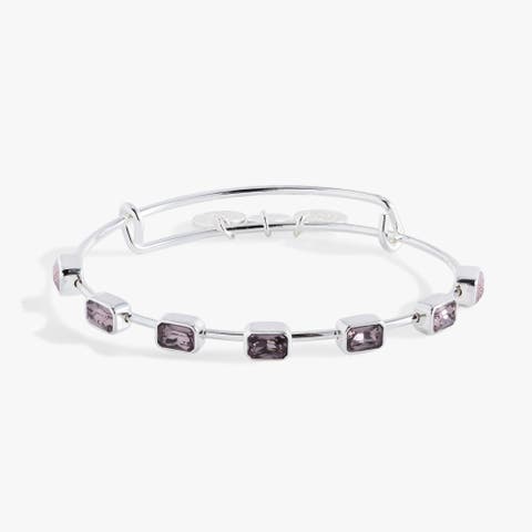 June Birthstone Emerald Cut Bangle