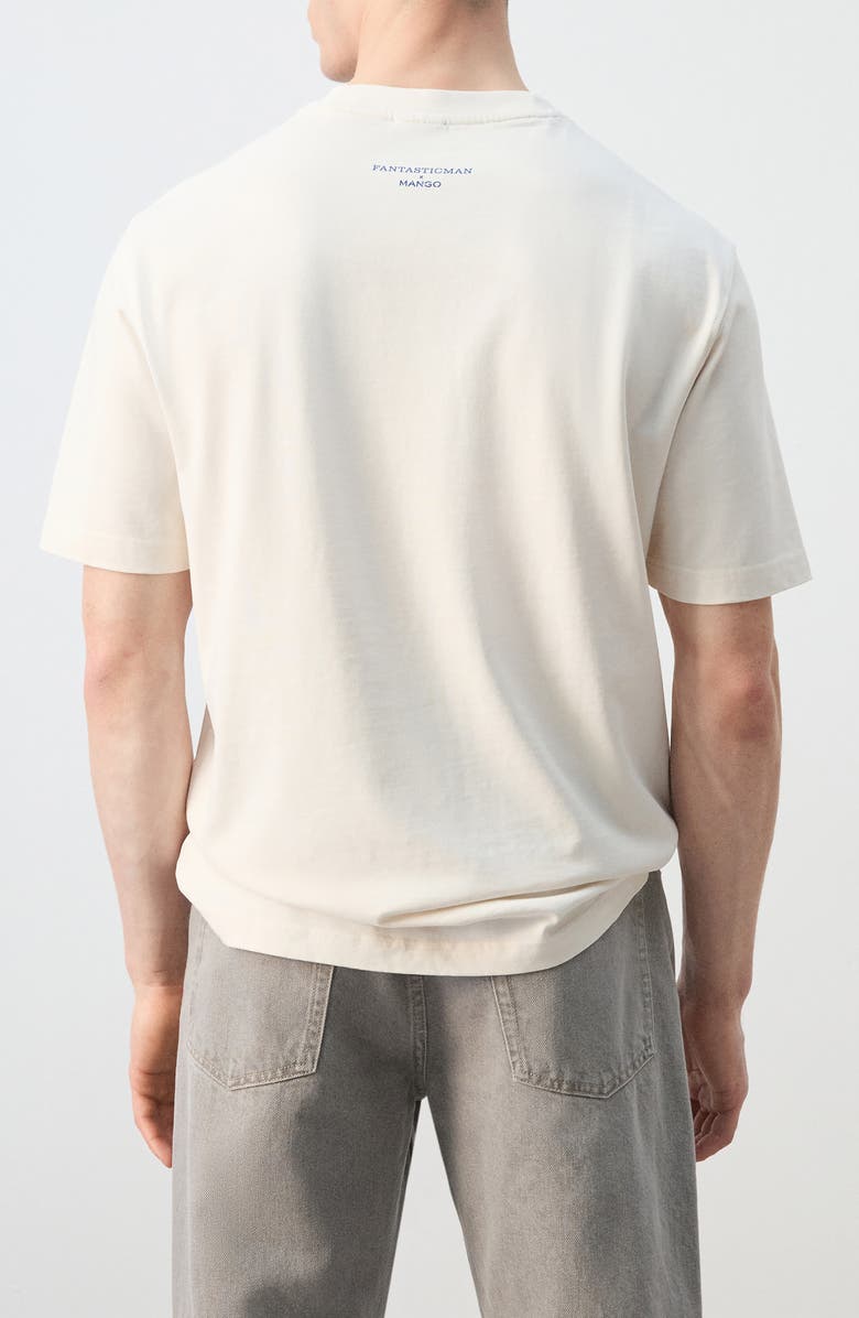 MANGO x Fantastic Man Nice Graphic T-Shirt, Alternate, color, Off White
